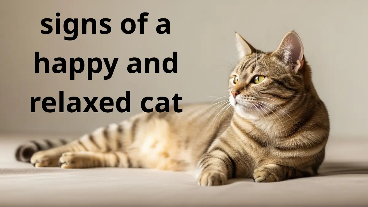 signs of a happy and relaxed cat
